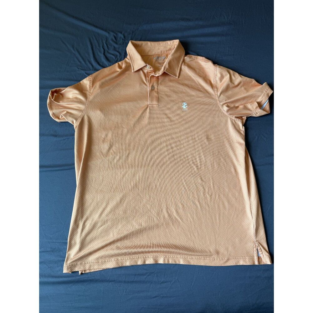 Mens IZOD Golf Shirt with Stretch Orange Size L-B1
